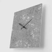 銀きらきら光るきらきら光るの埋め込み蘭 スクエア壁時計 (傾斜)
