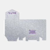 銀きらきら光る輝く紫の甘い16 フェイバーボックス (折り畳みなし)