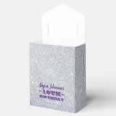 銀きらきら光る輝く紫の甘い16 フェイバーボックス (オープン)