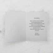 銀きらめくとダイヤモンドのアクセント40th誕生日 カード (内部)