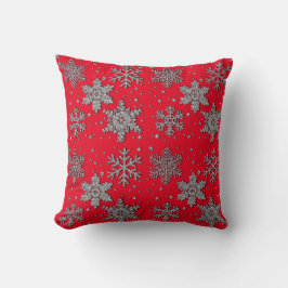 銀きらめくグリッター クッション