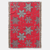 銀きらめくグリッター スローブランケット (正面縦)