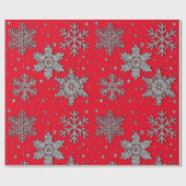 銀きらめくグリッター ラッピングペーパー (フラット)