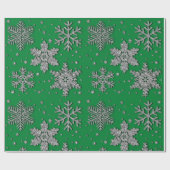 銀きらめくグリッター ラッピングペーパー (フラット)