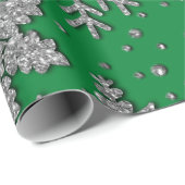 銀きらめくグリッター ラッピングペーパー (ロールコーナー)