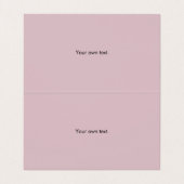 銀きらめくダストとピンク折り 名刺 (内部フラット)