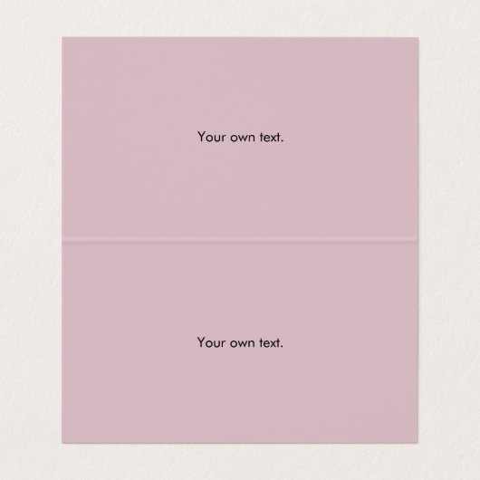 銀きらめくダストとピンク折り 名刺 (内部フラット)