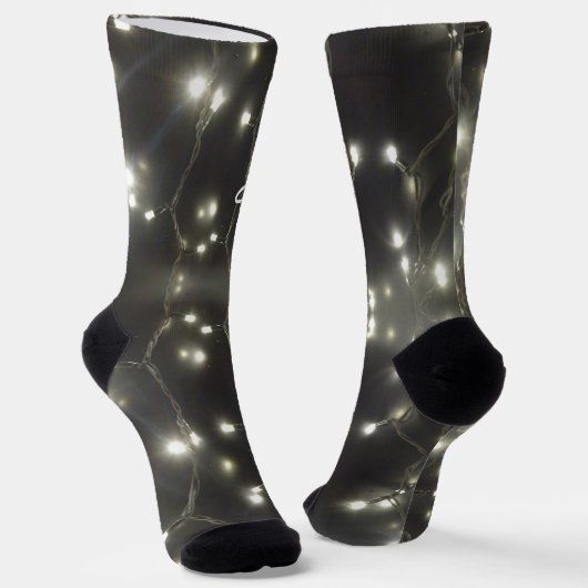 銀きらめく灯クリスマスのお客様。クルーソックス ソックス (傾斜あり)