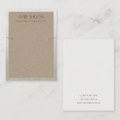 銀さびエレガント縁どクラフトネックレスディスプレイ 名刺 (正面/裏面)