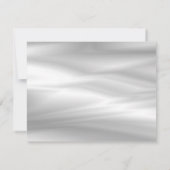 銀とエレガント金ゴールドは花嫁の提案を行う 招待状 (裏面)