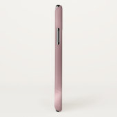 銀とピンクのステンレス鋼メタル Case-Mate iPhoneケース (裏面/右)