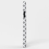 銀とミントモノグラム Case-Mate iPhoneケース (裏面/右)