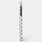 銀とミントモノグラム Case-Mate iPhoneケース (裏面/左)