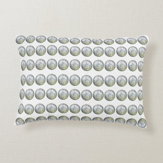 銀と白のアクセント枕 アクセントクッション (裏面)