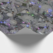 銀と白のクリスマスラッピング紙 ラッピングペーパー (角)