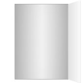 銀と紫のダマスクのテーブル番号カード (内側 (左))