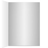 銀と紫のダマスクのテーブル番号カード (内側 (右))