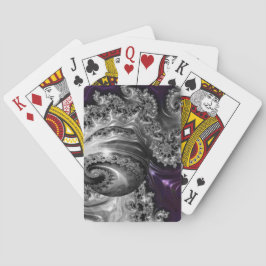 銀と紫のフラクタル渦 トランプ