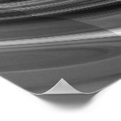 銀と紫のフラクタル渦 ポスター (角)