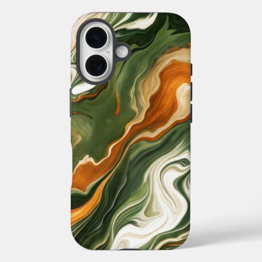 銀と紫の渦巻き Case-Mate iPhoneケース (裏面)