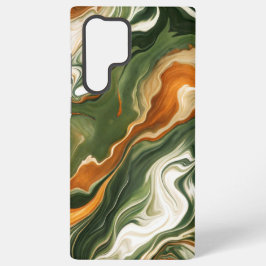 銀と紫の渦巻き SAMSUNG GALAXY S22 ULTRAケース