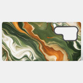 銀と紫の渦巻き SAMSUNG GALAXYケース (裏面横)