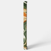 銀と紫の渦巻き SAMSUNG GALAXYケース (左側面)