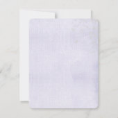 銀と紫結婚の蝶 招待状 (裏面)