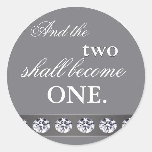 銀と結晶 – そして二つは一つになる ラウンドシール (正面)