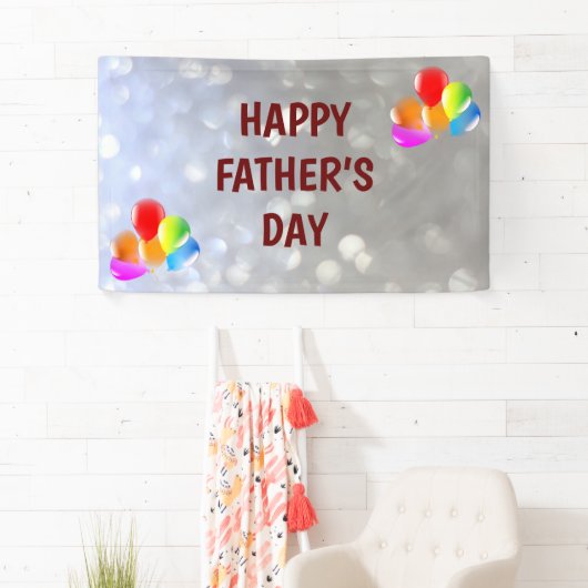 銀と赤の父の日 横断幕 (インサイチュ)