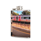 銀と赤 フラスク (左)