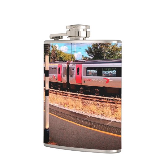 銀と赤 フラスク (左)