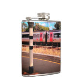 銀と赤 フラスク (右)