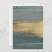 銀と金ゴールドのエレガント少年確認 招待状 (裏面)