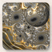 銀と金ゴールドのコースターの球形バレエ コースター (正面)