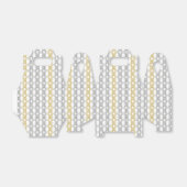 銀と金ゴールドのパターン フェイバーボックス (折り畳みなし)