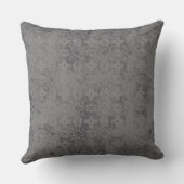 銀と金ゴールドのヴィンテージパターン クッション (裏面)