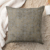 銀と金ゴールドのヴィンテージパターン クッション (ブランケット)