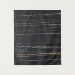 銀と金ゴールドの木の幹 タペストリー