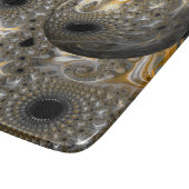 銀と金ゴールドの球形バレエ カッティングボード (角)