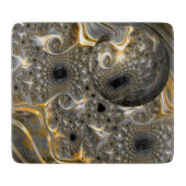 銀と金ゴールドの球形バレエ カッティングボード (正面)