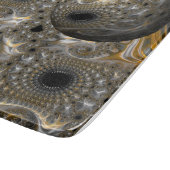 銀と金ゴールドの球形バレエ カッティングボード (角)