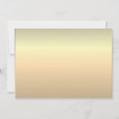 銀と金ゴールド写真50誕生日 招待状 (裏面)