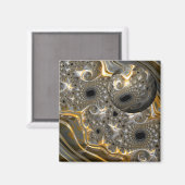 銀と金ゴールド磁石の球形バレエ マグネット (正面/裏面)