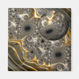 銀と金ゴールド磁石の球形バレエ マグネット