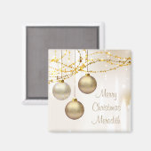 銀と金ゴールド華美の玉 マグネット (正面/裏面)