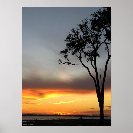 銀と金ゴールド ポスター (正面)