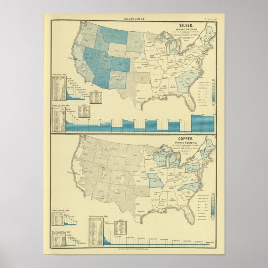 銀と銅の鉱山地域 ポスター (正面)