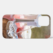 銀と青のフローラプレート Case-Mate iPhoneケース (裏面 (横))