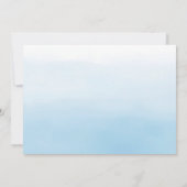 銀と青の水彩　日程変更 招待状 (裏面)